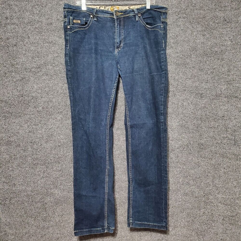 Vintage Pepe London Jeans Womens 16 Designer UK Blue Denim Urban Streetwear Y2K